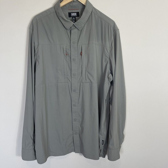 Duluth Alaskan Hardgear Full Stream Silt Gray Shirt Mens Vented XL Tall … - Picture 1 of 7